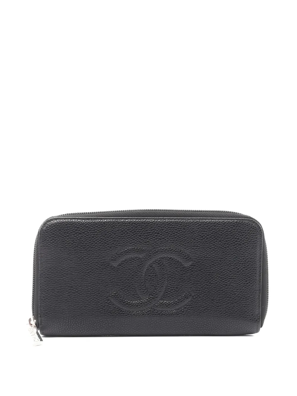 CHANEL Pre-Owned Portafoglio Coco Mark con zip anni 2010 - Nero