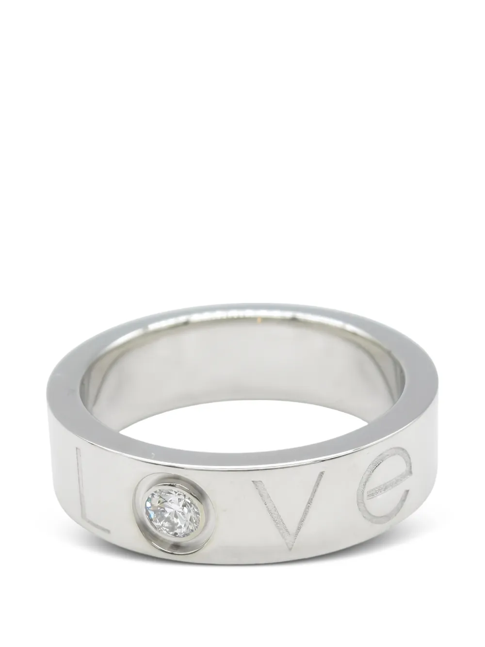 Cartier 2006 18K white gold Love diamond ring - Argento