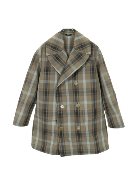 Hermès Pre-Owned 2010 plaid coat