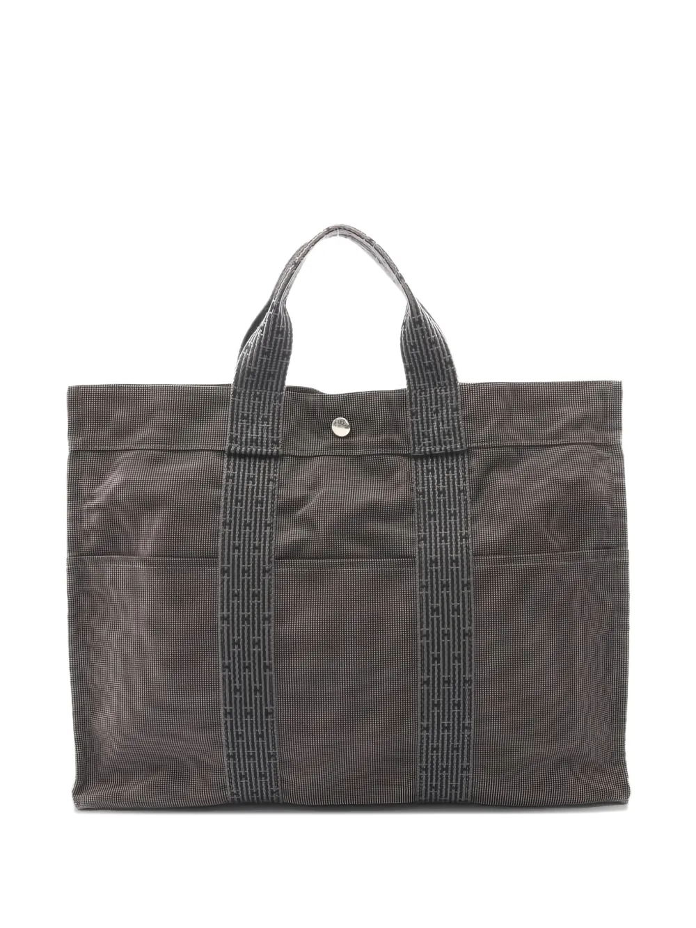 Hermès Pre-Owned 2000s MM Herline canvas tote bag - Grigio