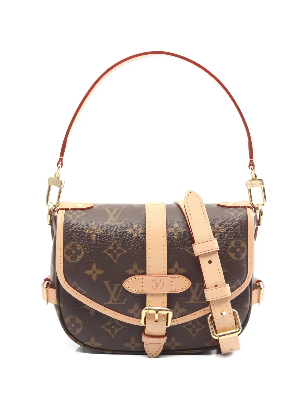 Louis Vuitton Pre-Owned Borsa a spalla BB Saumur con monogramma anni 2010 - Marrone