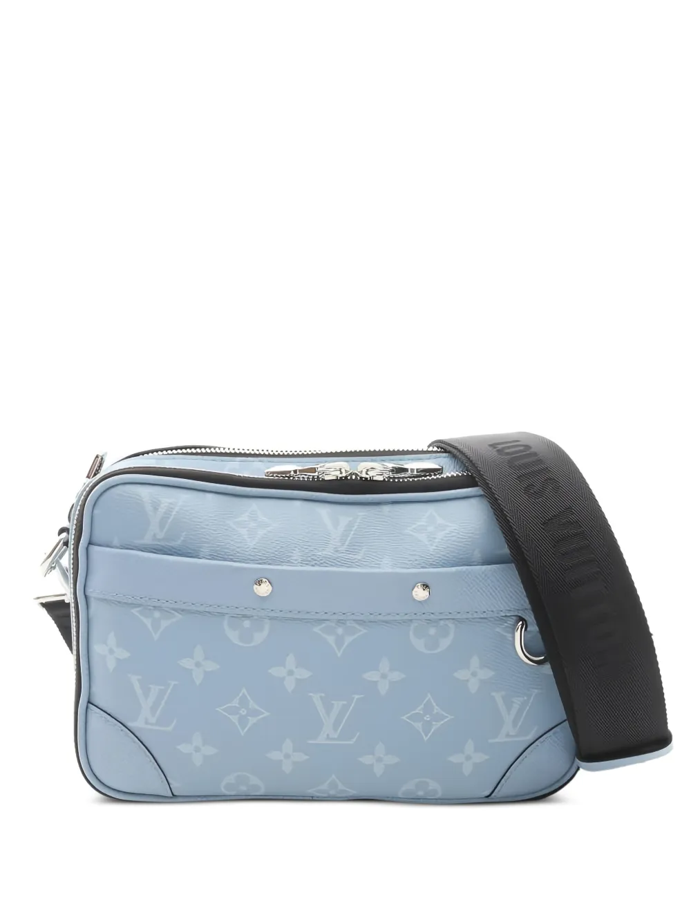 Louis Vuitton Pre-Owned 2021s Alpha monogram-pattern messenger bag - Blu