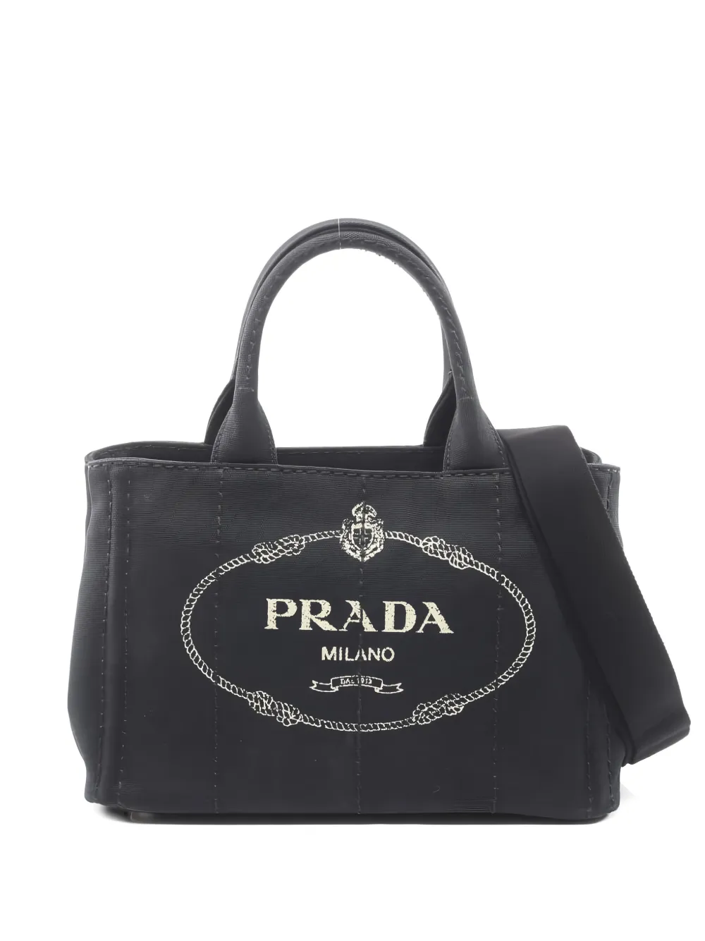Prada Pre-Owned 2010s Canapa logo tote bag - Nero