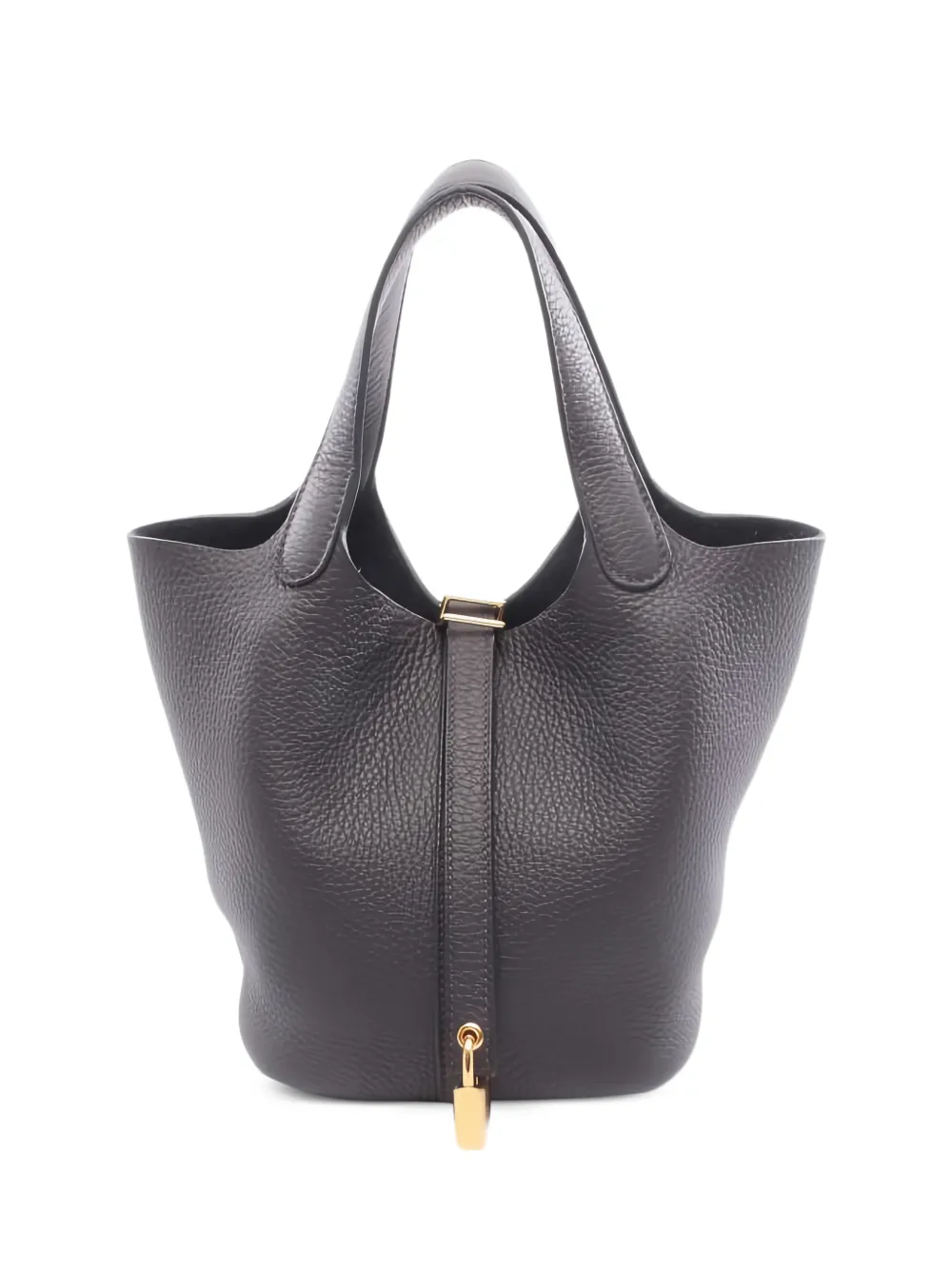 Hermès Pre-Owned PM Picotan Lock leather handbag - Grigio