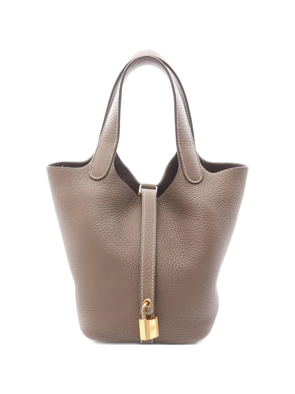 Hermès Pre-Owned 2020 PM Picotin Lock leather tote bag - Toni neutri