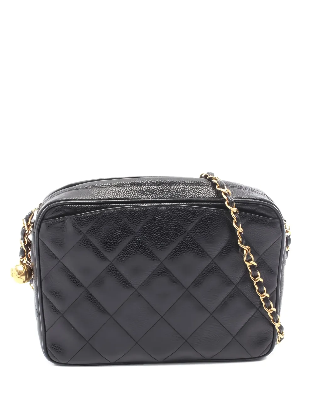 CHANEL Pre-Owned 1991-1994 caviar leather shoulder bag - Nero
