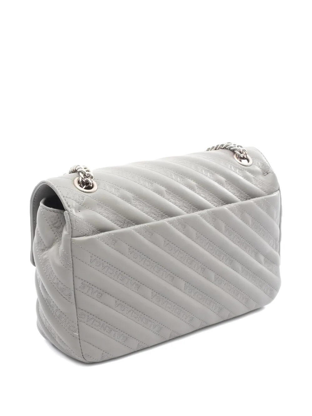  Balenciaga Pre-owned 2010s Bb Round Chain Leather Shoulder Bag - Grey 
