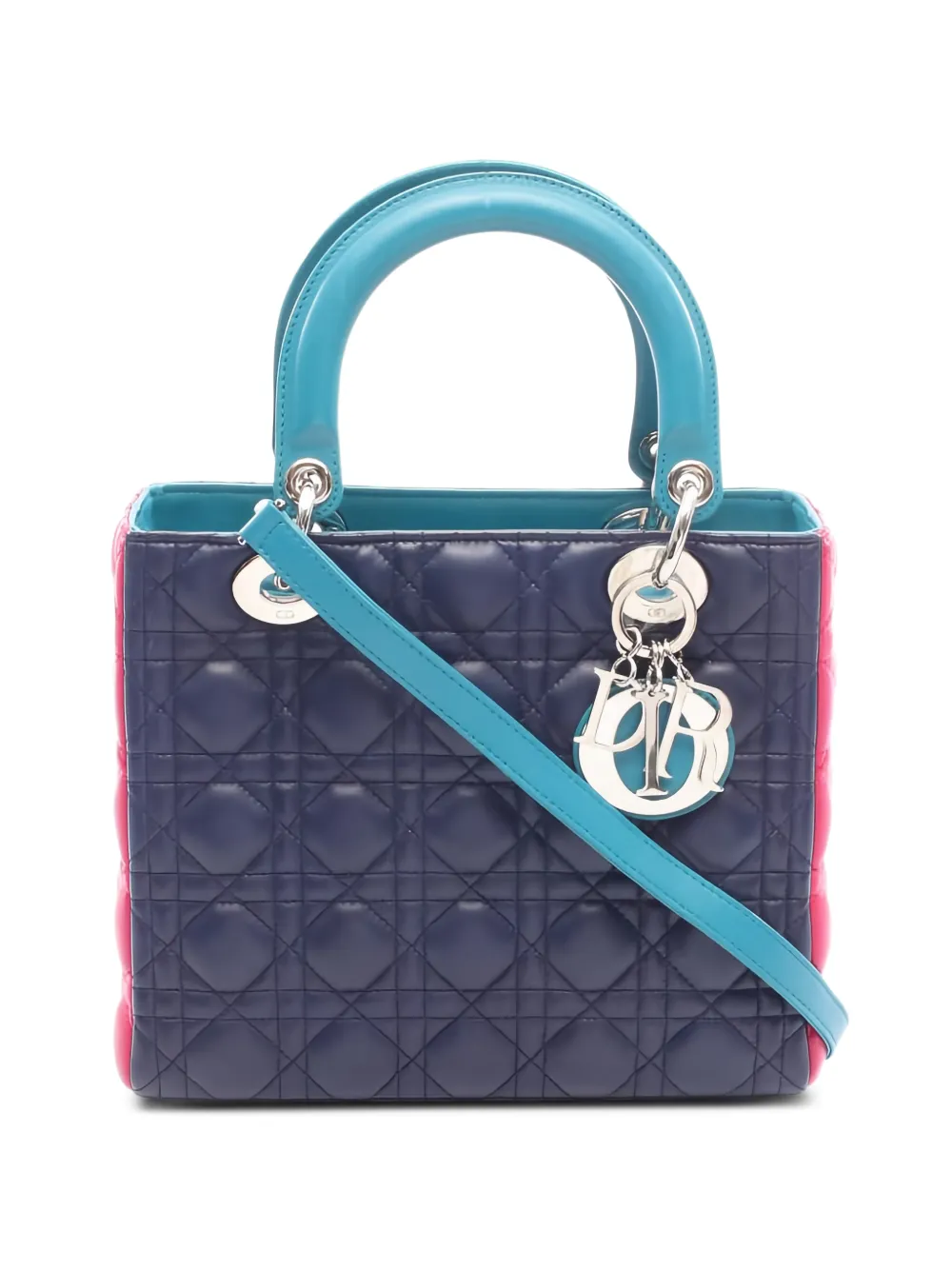 Christian Dior Pre-Owned Borsa tote Lady Dior in pelle trapuntata 2010 - Blu