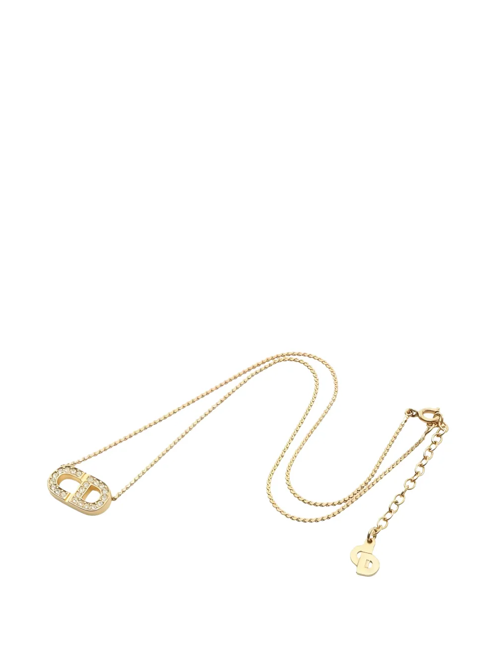 Christian Dior Pre-Owned 2010 CD logo necklace - Oro