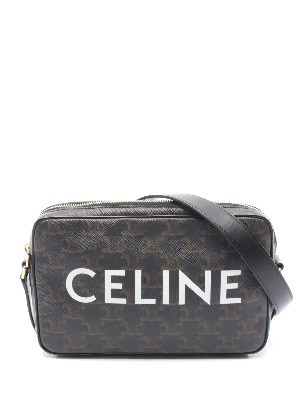 Celine Pre-Owned 2010s medium Triomphe messenger bag - Nero