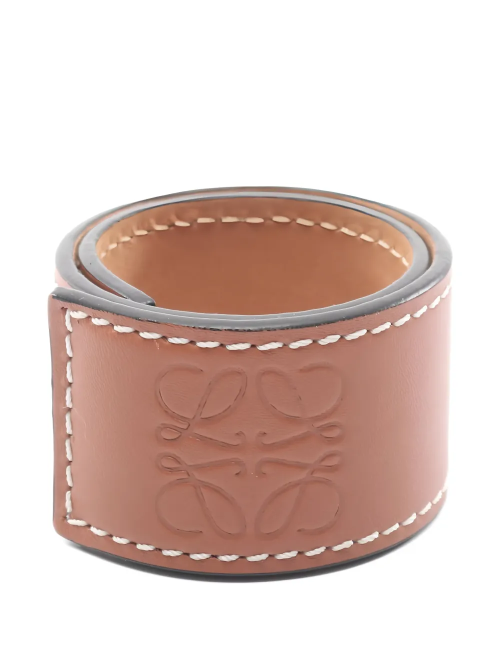 Loewe Pre-Owned 2010s leather bracelet - Marrone