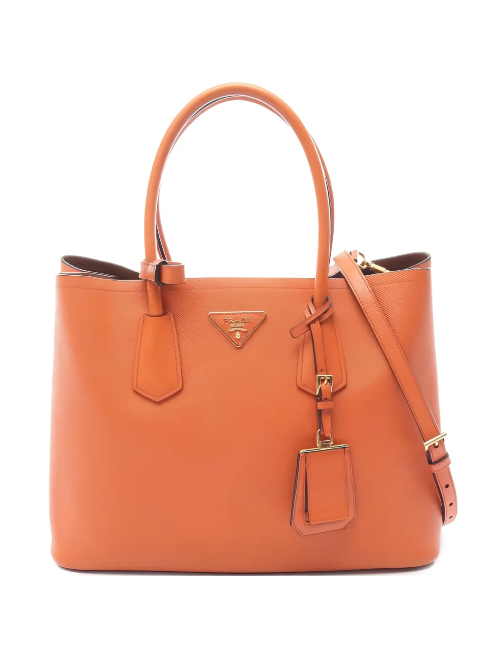 Prada Pre-Owned Saffiano leather tote bag - Arancione