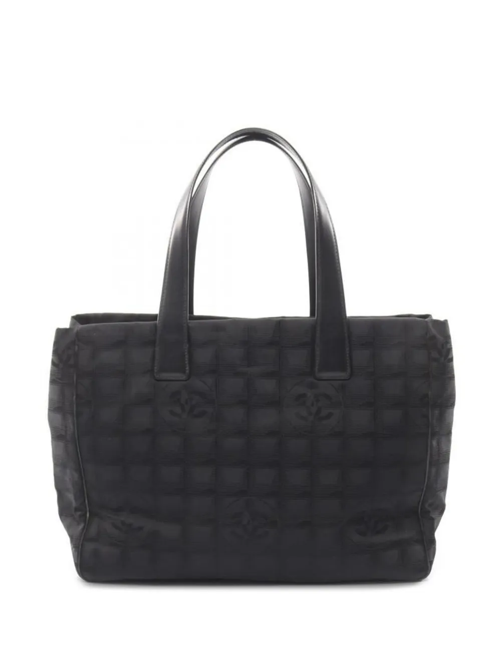 CHANEL Pre-Owned 2006 New travel line MM canvas tote bag - Nero