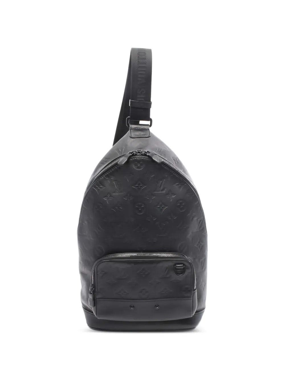 Louis Vuitton Pre-Owned monogram embossed leather sling bag - Nero