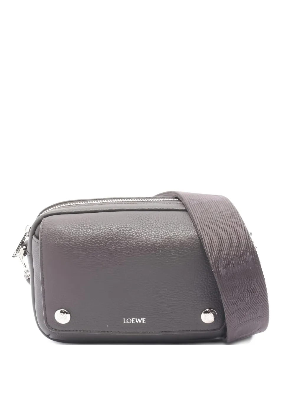 Loewe Pre-Owned 2020 small Pebble Messenger shoulder bag - Grigio