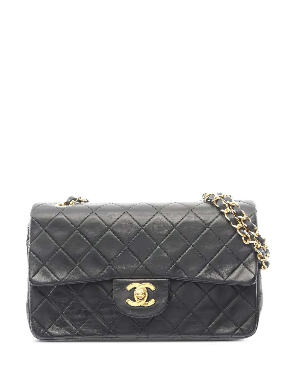 CHANEL Pre-Owned 1989-1991 Double Flap chain shoulder bag - Nero