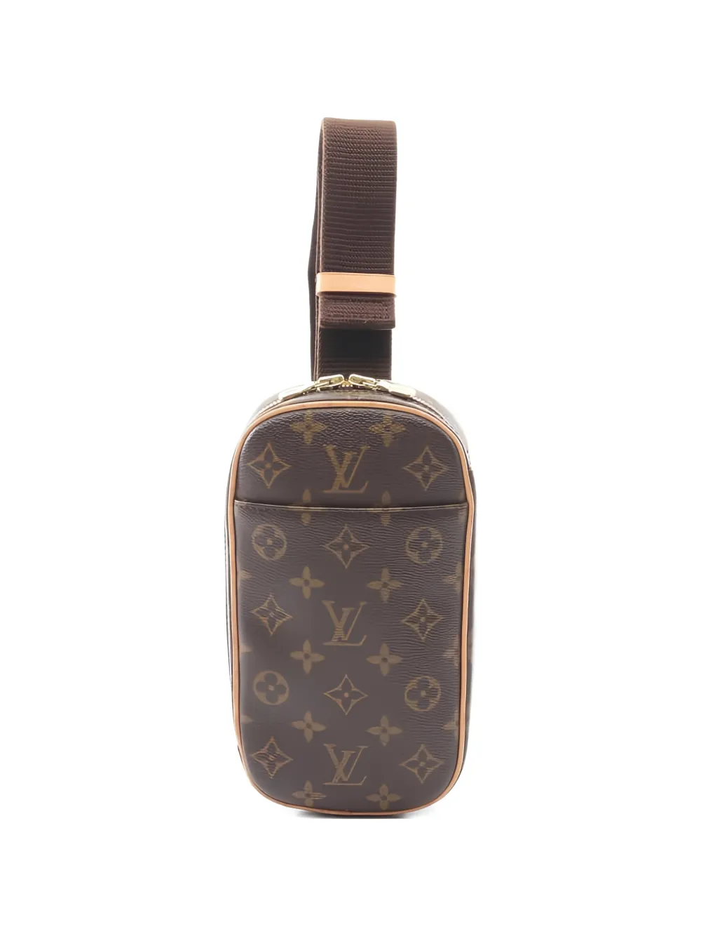 Pre-owned Louis Vuitton 2005 Ganju Monogram Leather Backpack In Brown