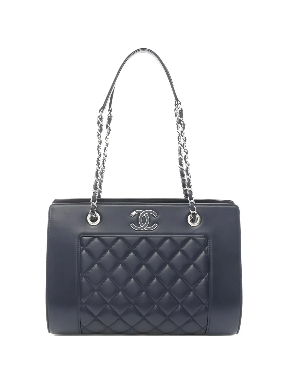 CHANEL Pre-Owned Borsa tote Mademoiselle media trapuntata 2016 - Blu