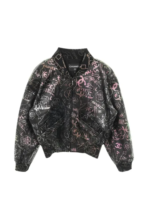 CHANEL Pre-Owned 1986 all-over pattern blouson