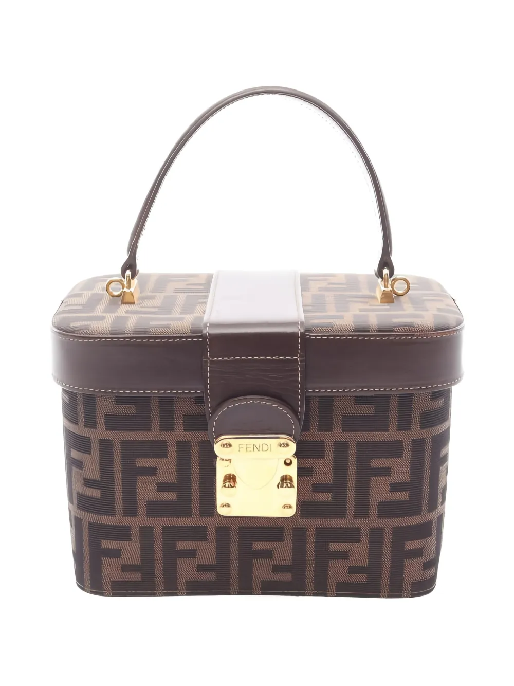 Fendi Pre-Owned 2010s Zucca monogram vanity case - Marrone