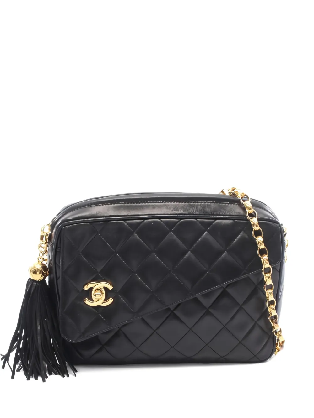 CHANEL Pre-Owned 1991-1994 matelassé chain shoulder bag - Nero