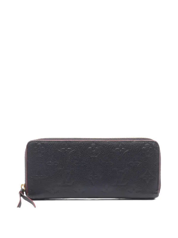 Louis Vuitton Pre-owned 2021 Debossed-monogram Leather Wallet in Blue