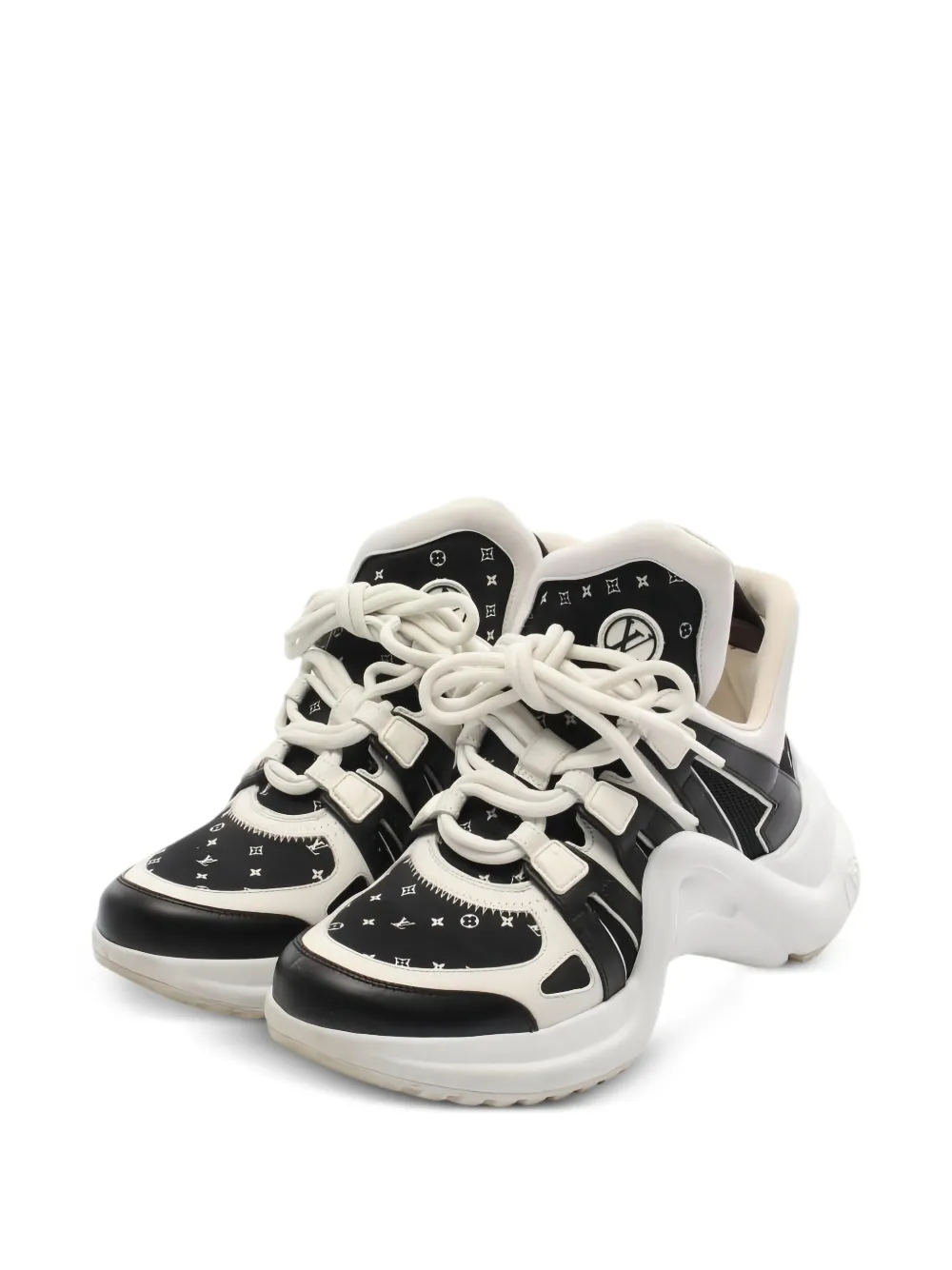 Louis Vuitton Pre-Owned 2023 Arclight Line Monogram leather sneakers - Nero