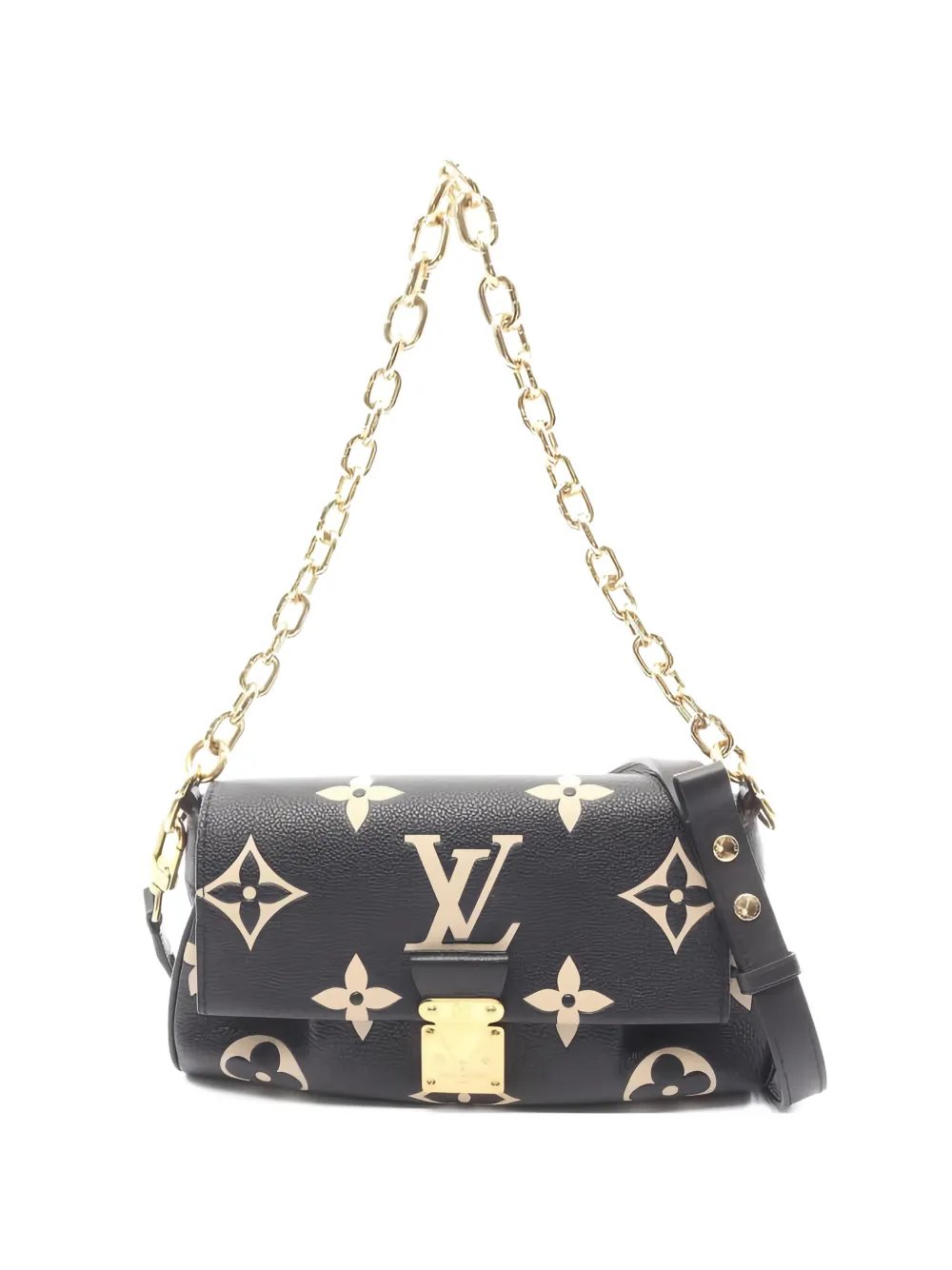 Louis Vuitton Pre-Owned 2010s NM Favorite Monogram Giant chain tote bag - Nero