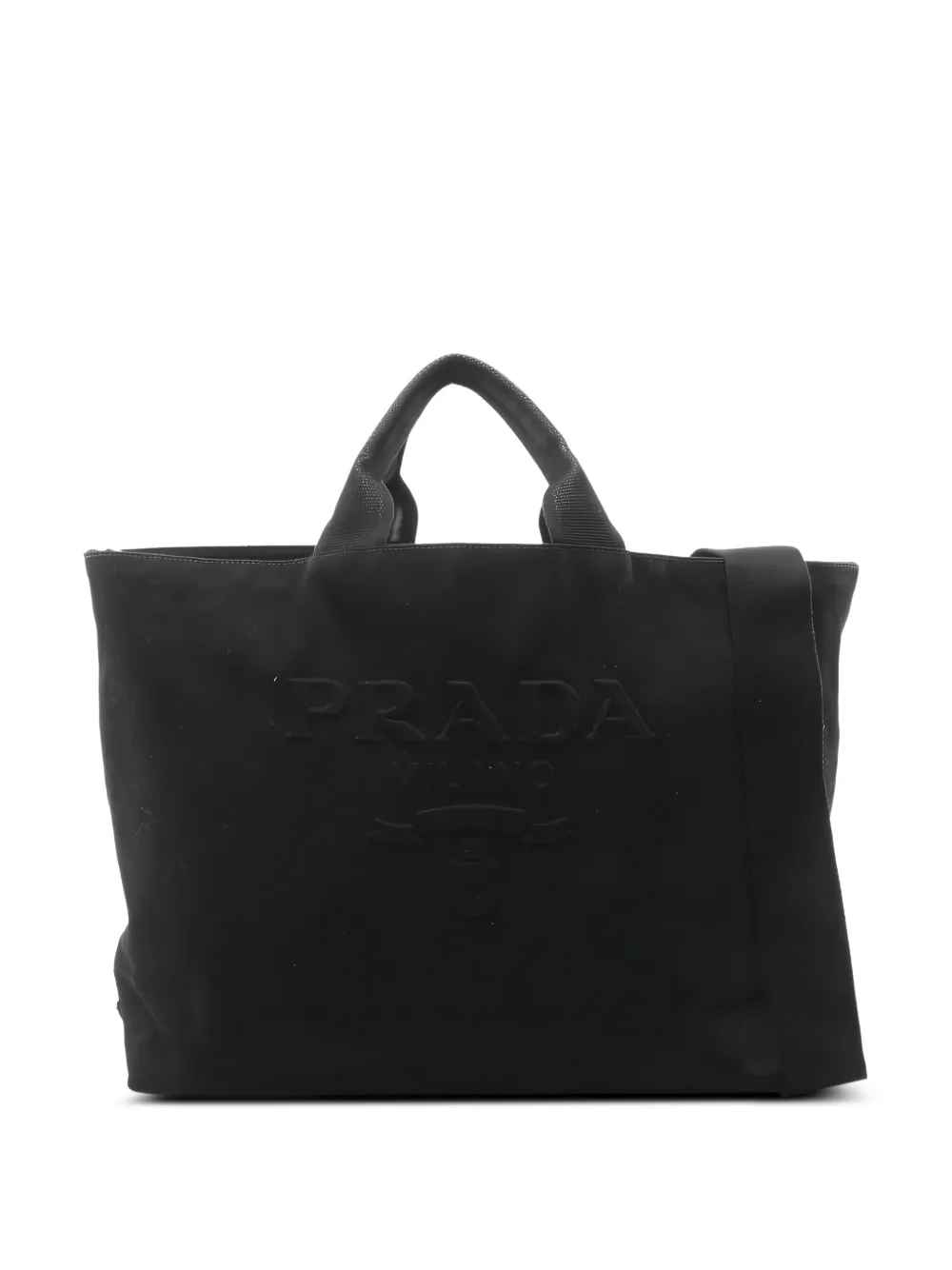 Prada Pre-Owned Borsa tote grande in tela anni 2010 - Nero