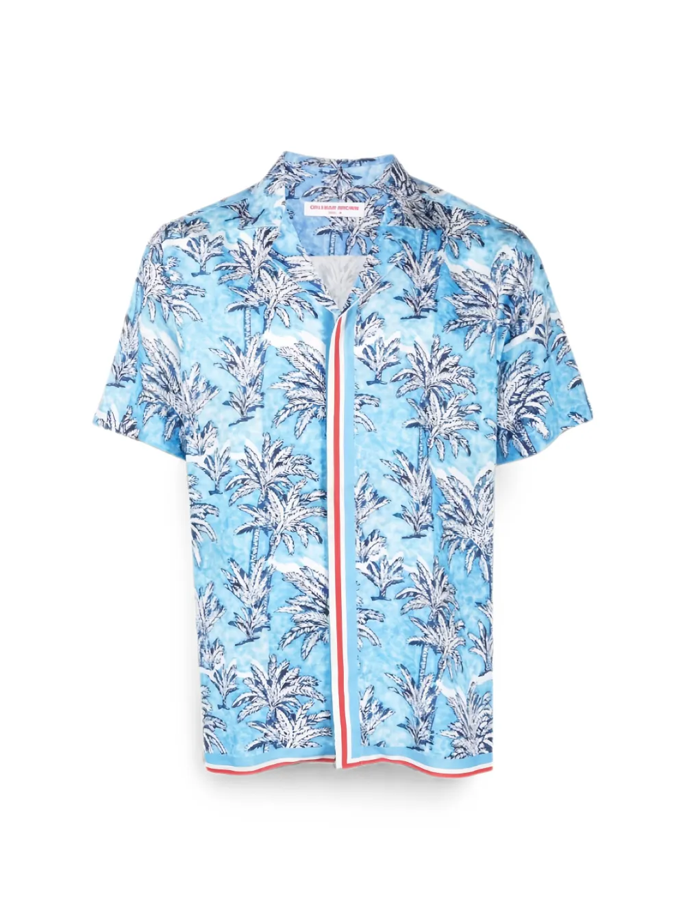 Orlebar Brown Kids Shirt met print Blauw