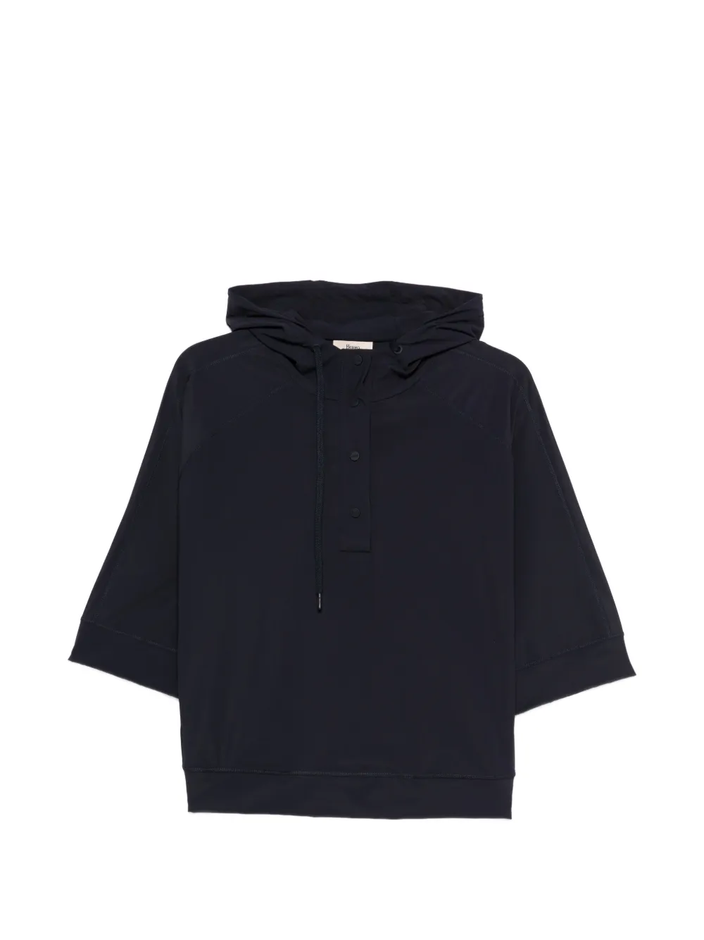 Herno button-fastening hoodie - Blu