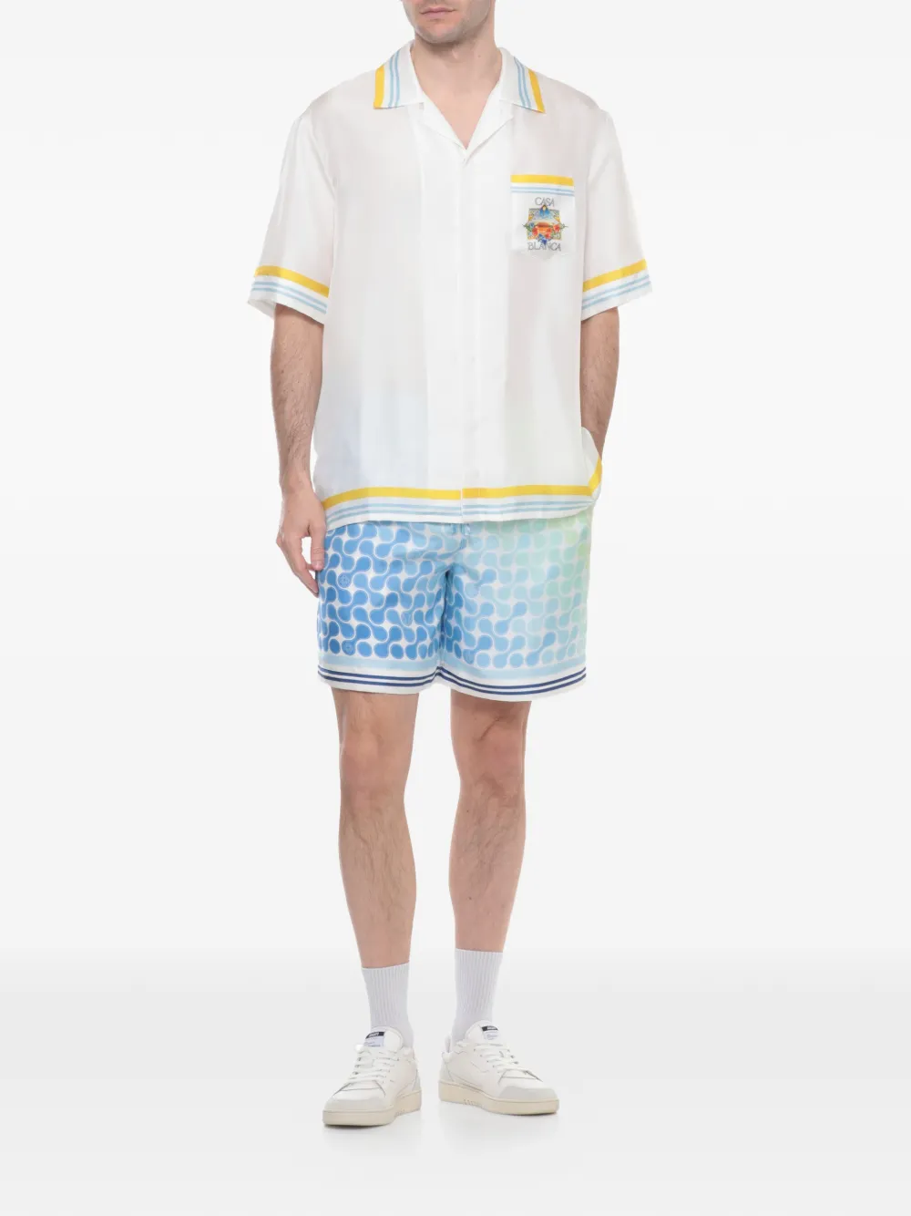 Casablanca Shorts met patroon Blauw