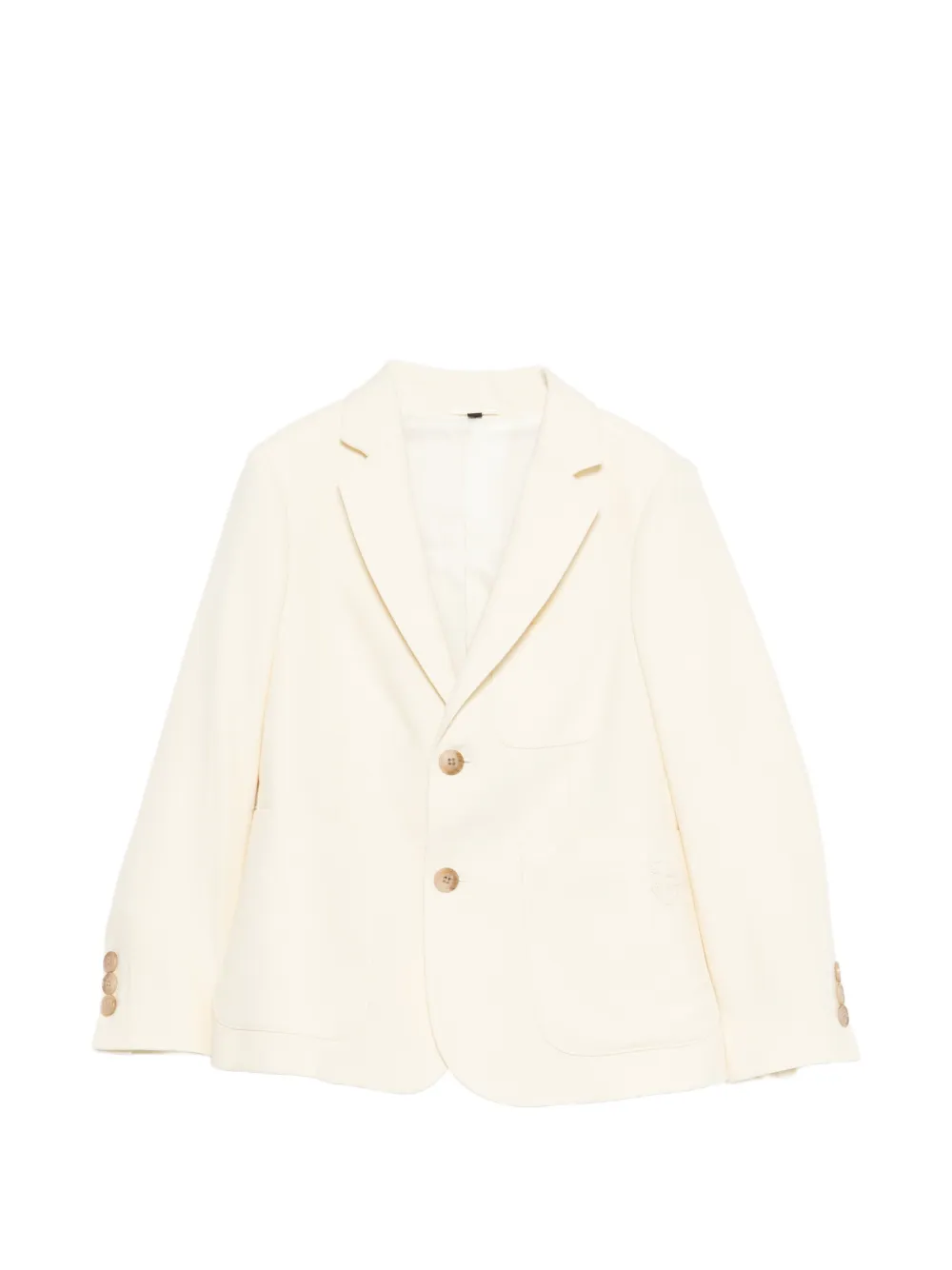 Emporio Armani Kids single-breasted blazer - Toni neutri