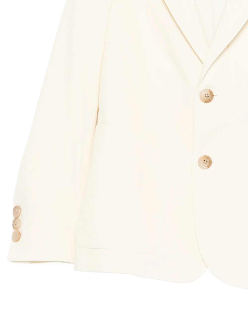 Emporio Armani Kids Blazer met enkele rij knopen Beige