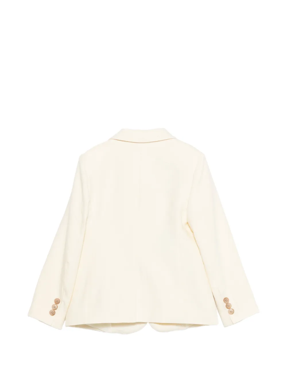 Emporio Armani Kids Blazer met enkele rij knopen Beige