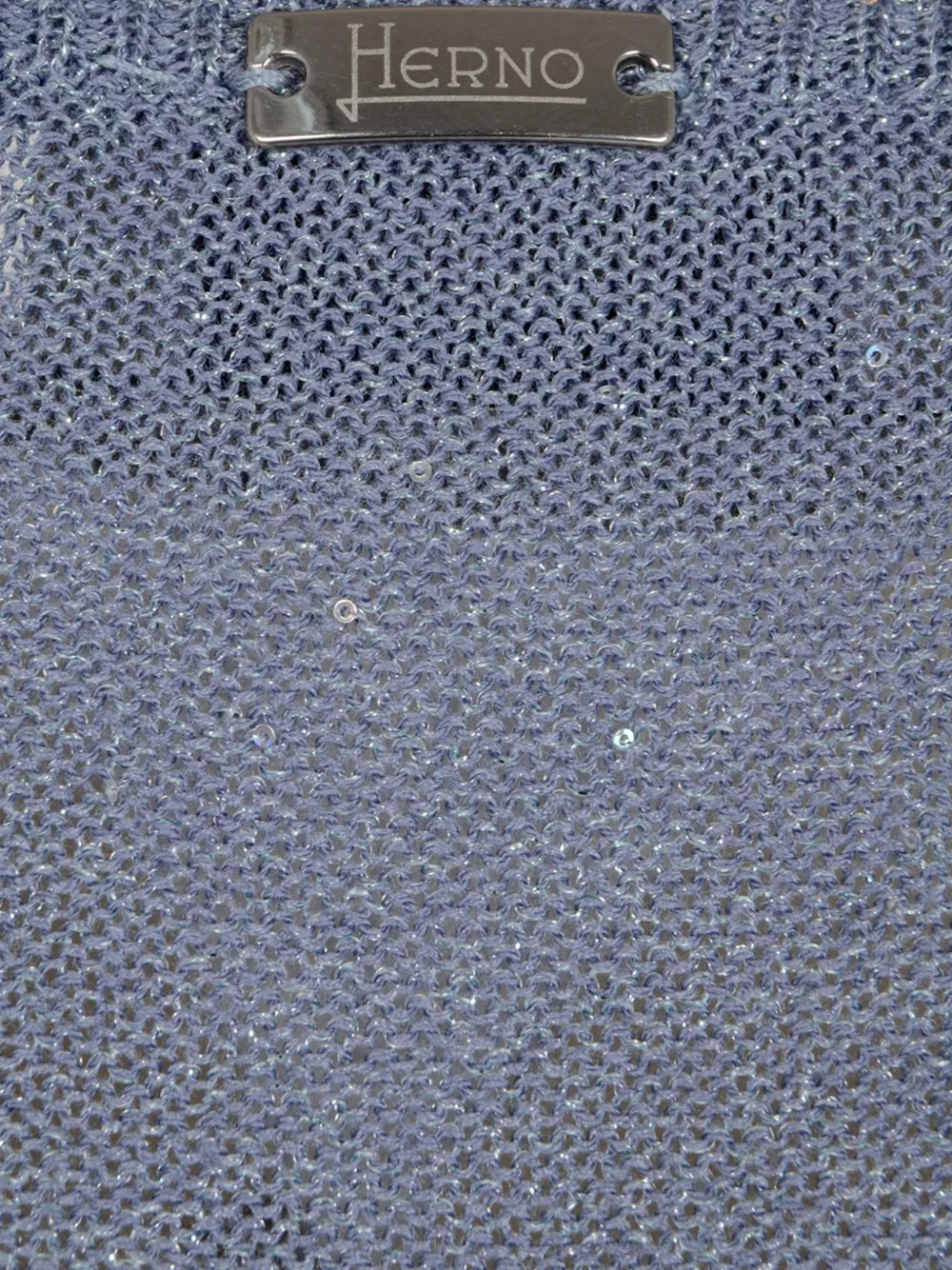  Herno Ribbed Knitted Top - Blue 