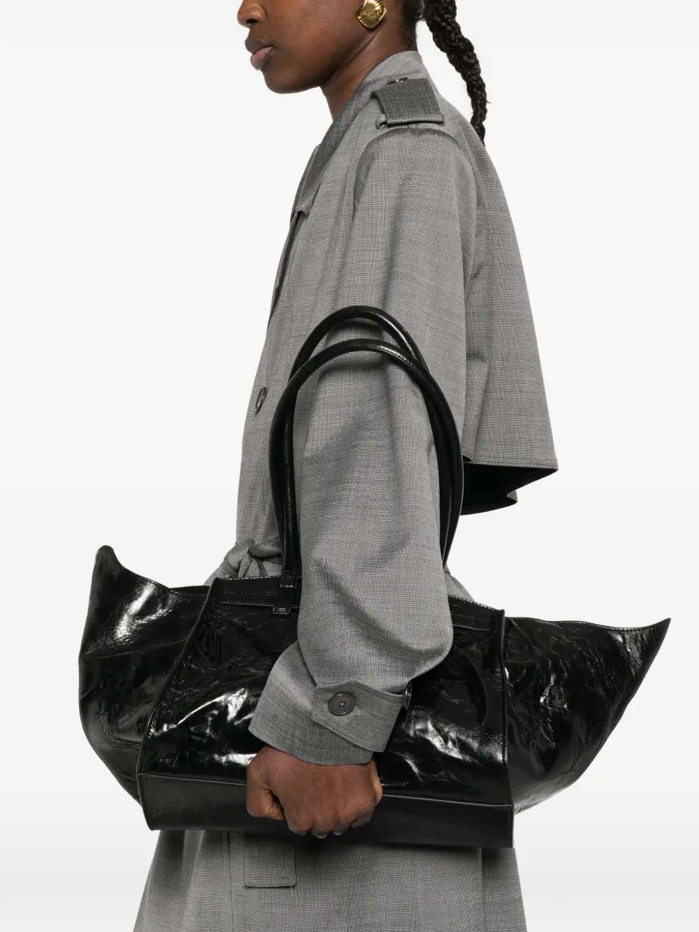  Benedetta Bruzziches Top Handle Tote Bag - Black 