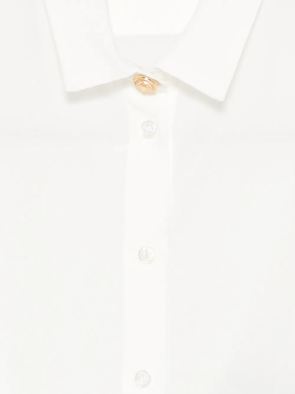  Balmain Kids Ruffled Buttoned Shirt - White 