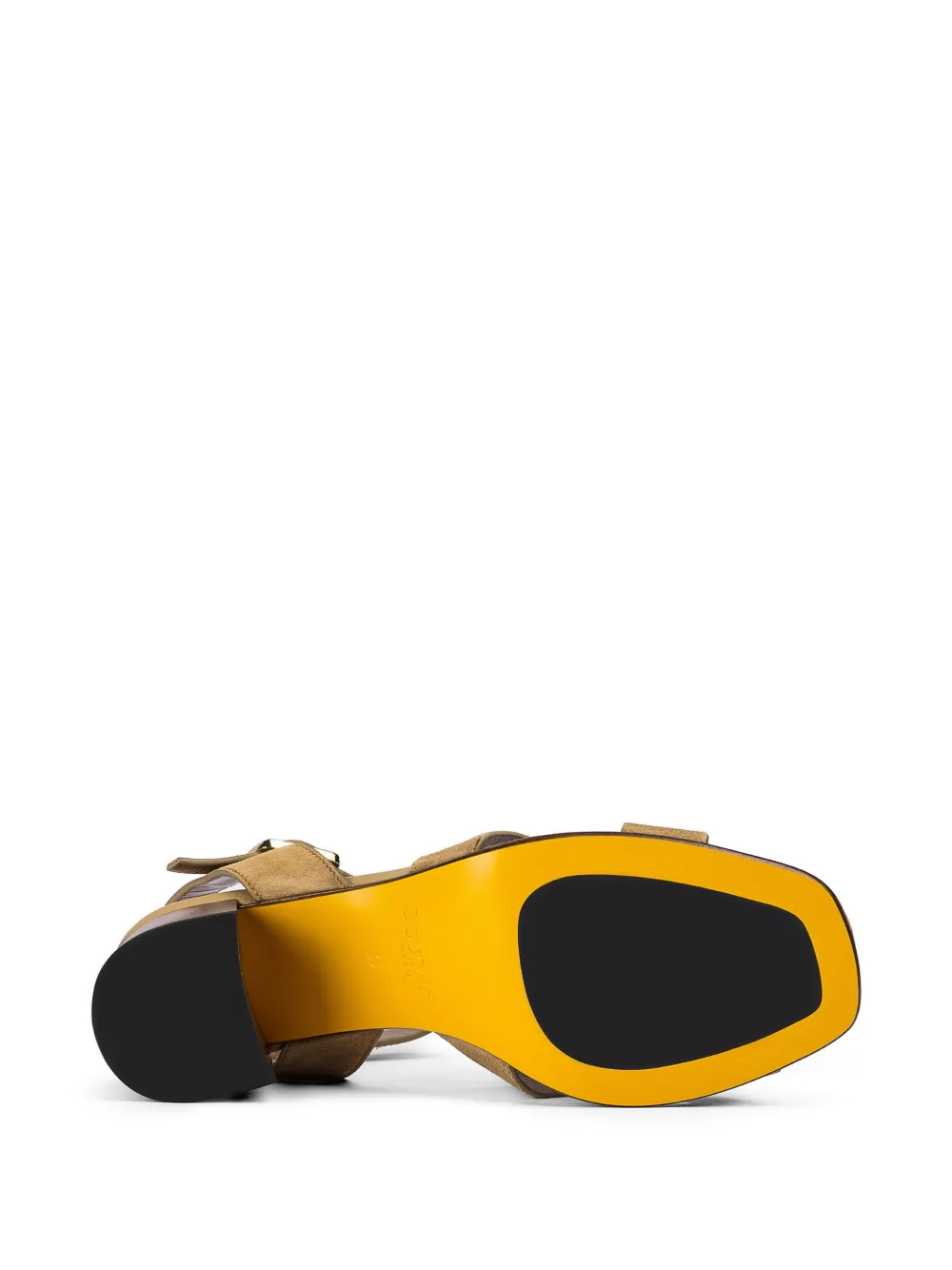 Doucal's Suède sandalen met gekruiste bandjes Beige