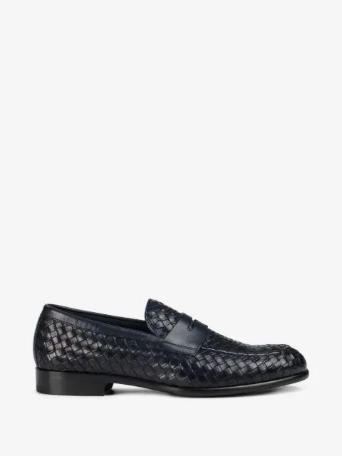 Doucal's woven leather loafers