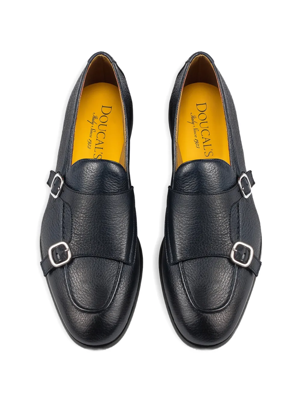 Doucal's double-buckle loafers Blauw