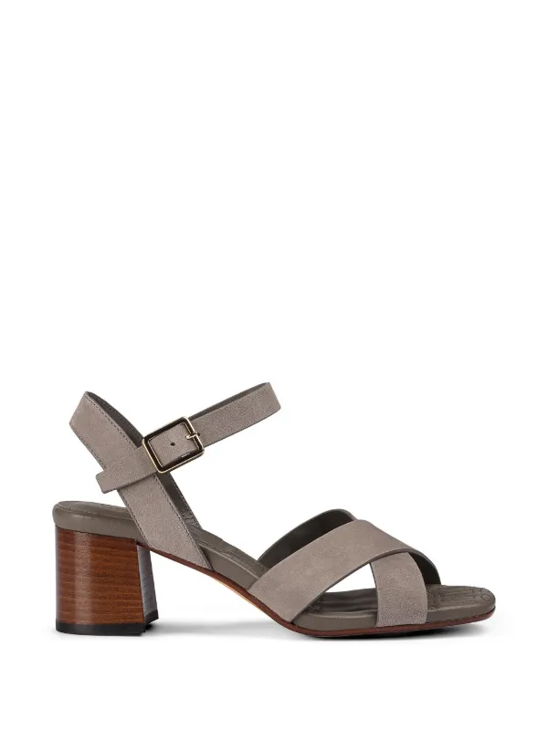 Doucal's Cross-strap Sandals in Grey