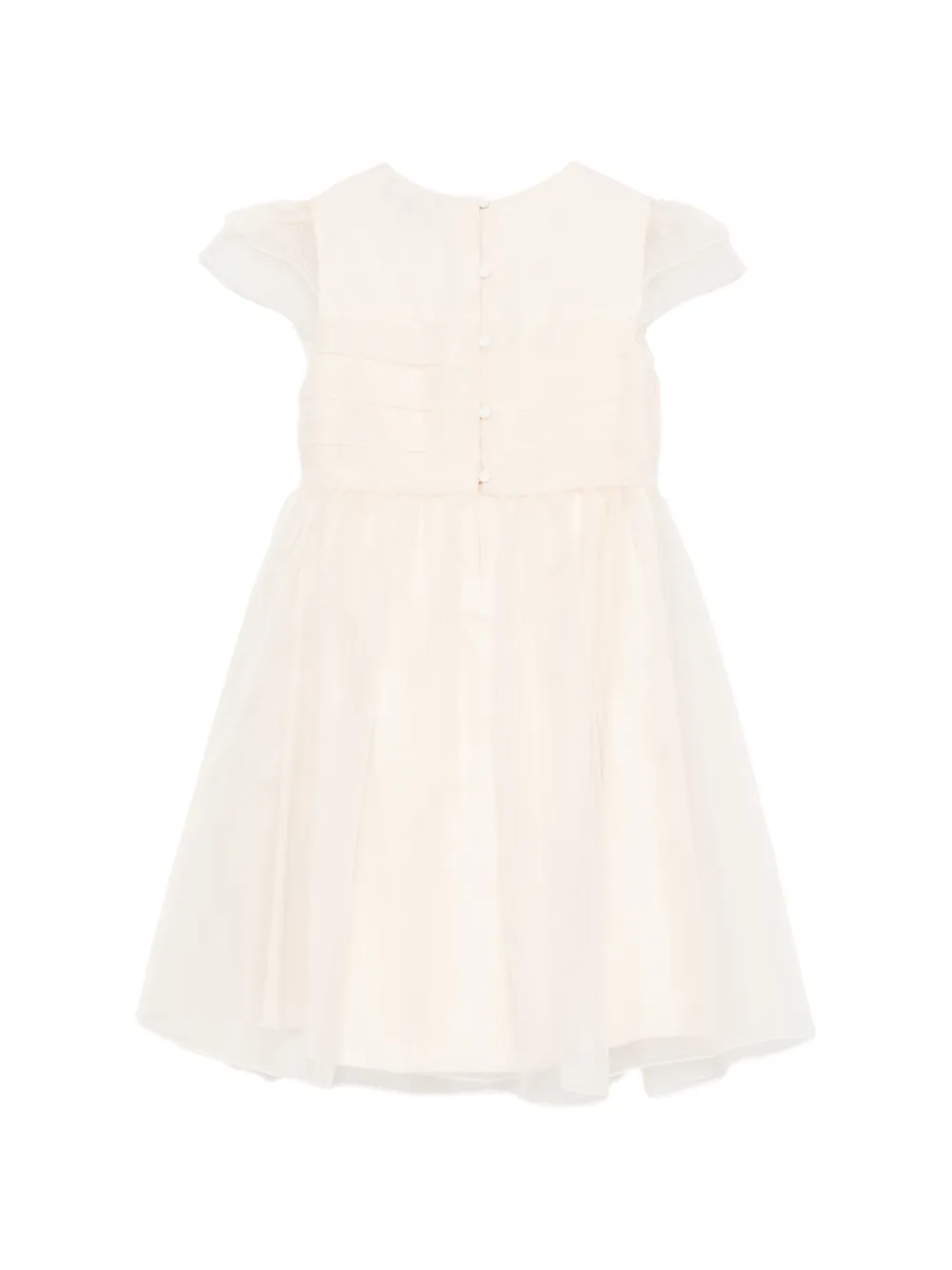 Emporio Armani Kids Jurk met ruches Beige