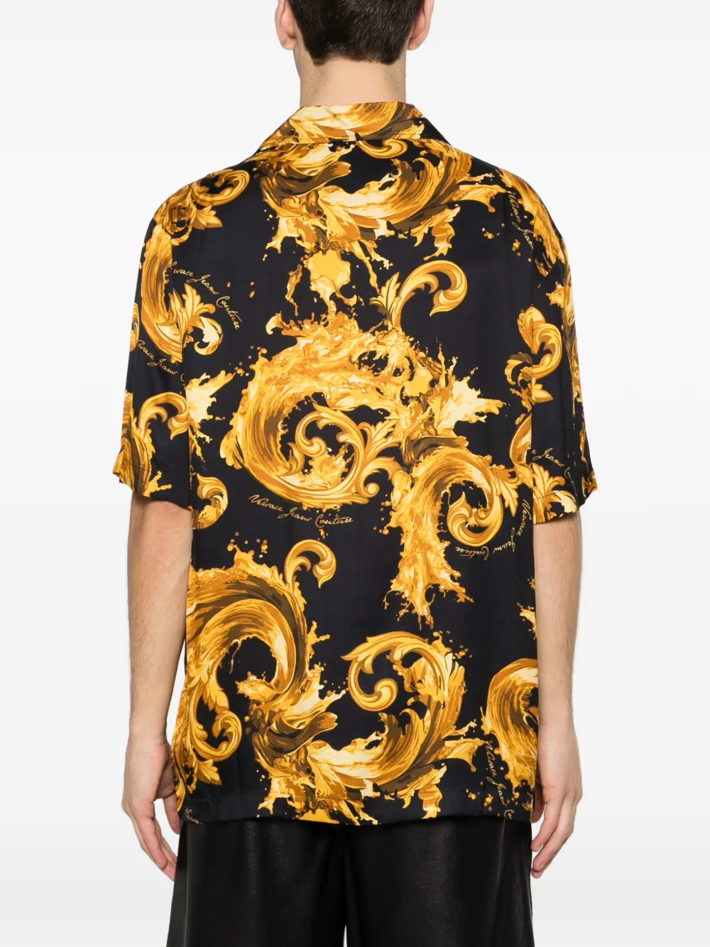 Versace Jeans Couture Overhemd met barokprint Goud
