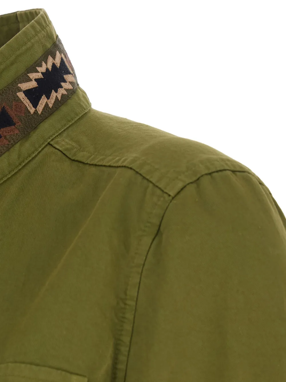 embroidered-detail jacket