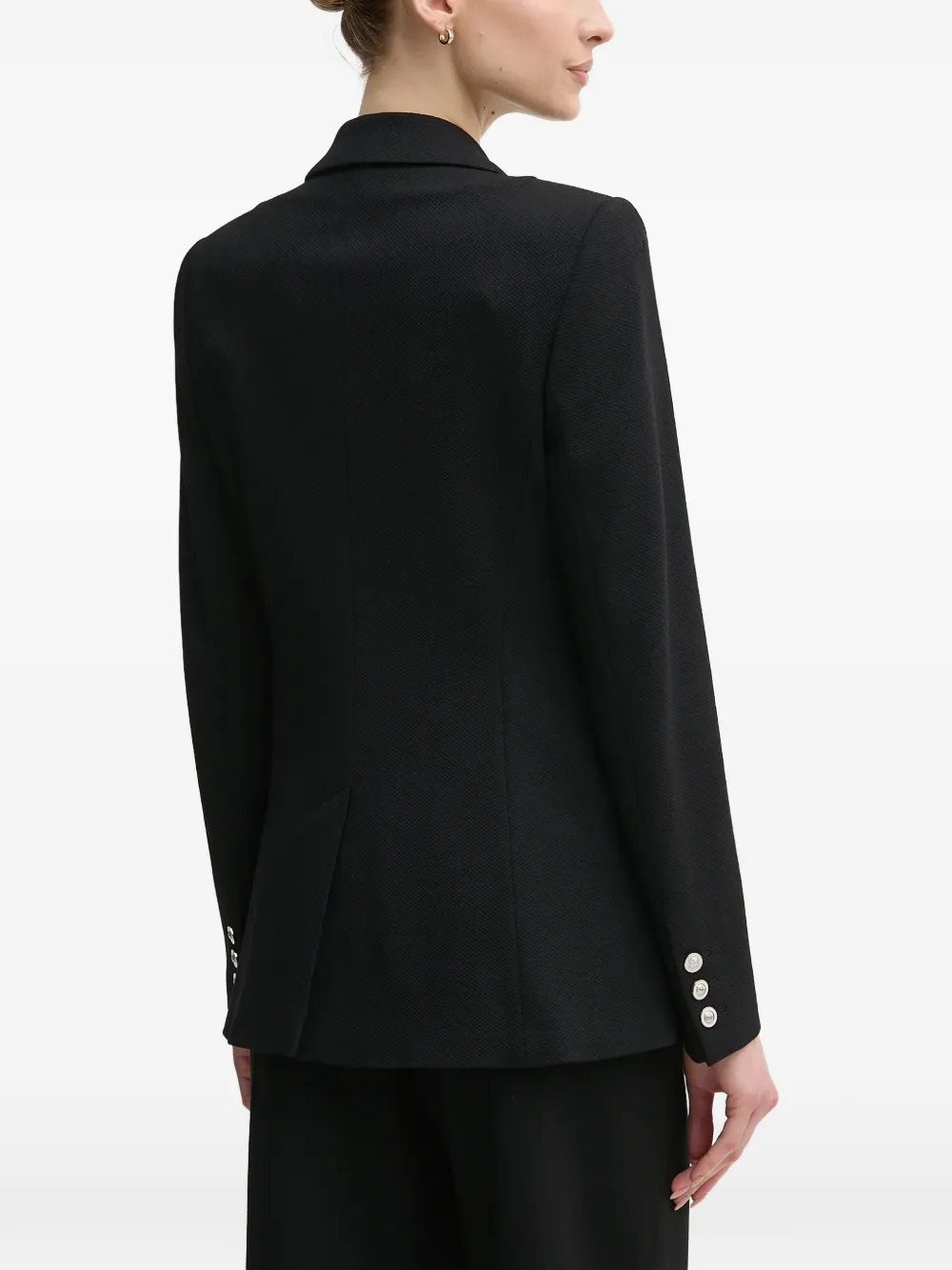  Marc Aurel Button Double-breasted Blazer - Black 