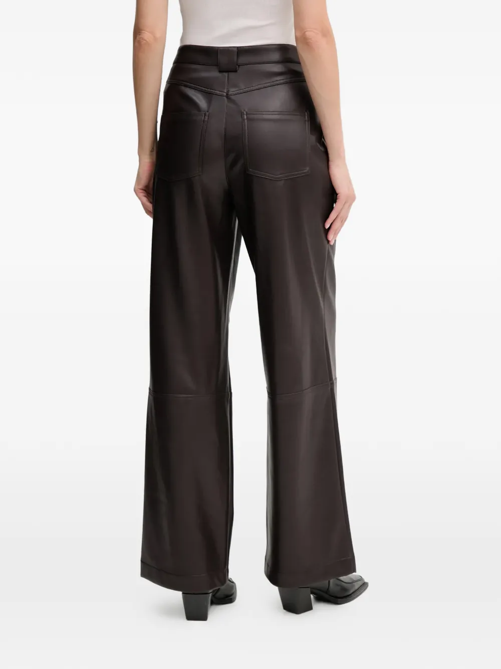  Oui Pleated Trousers - Brown 
