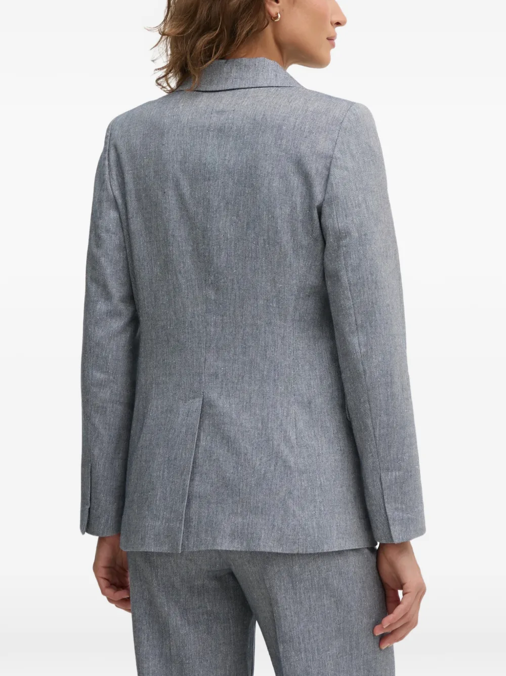  Oui Double-breasted Blazer - Blue 