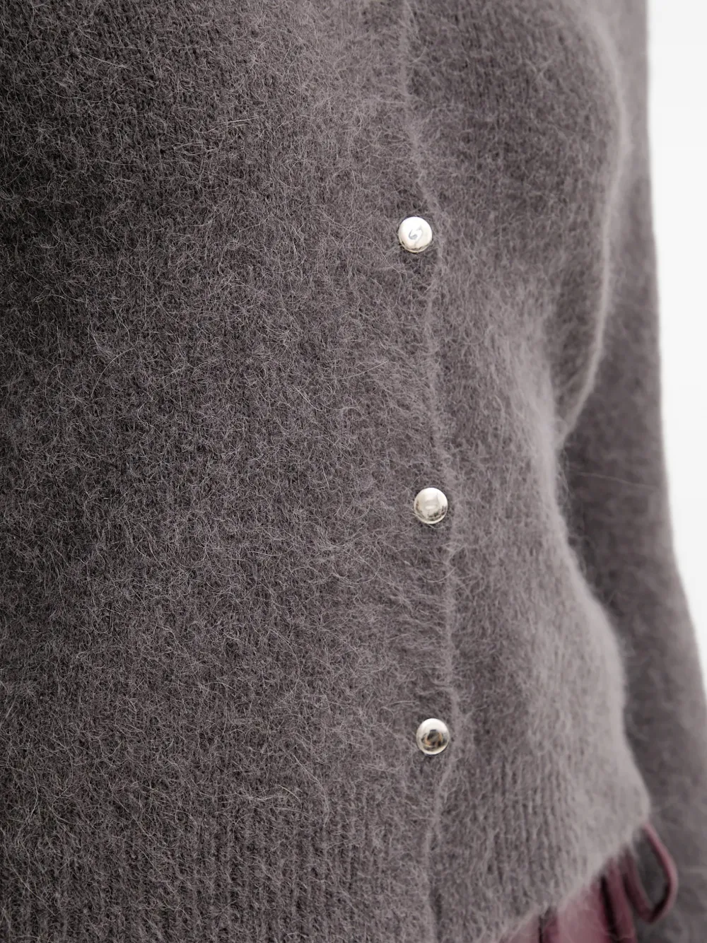 OUI Vest met V-hals Grijs