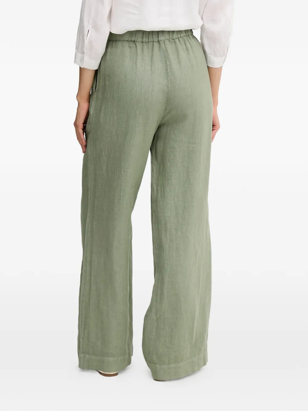  Oui Elasticated Trousers - Green 